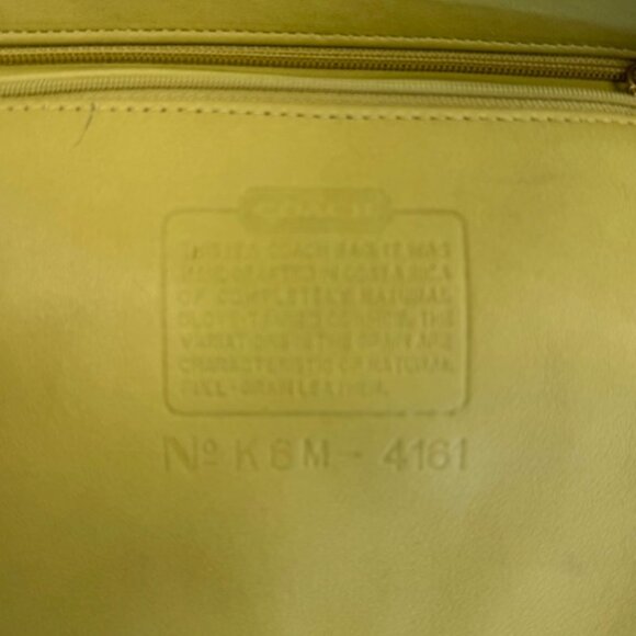 vintage coach bag #4161 green color leather bag - Picture 10 of 11